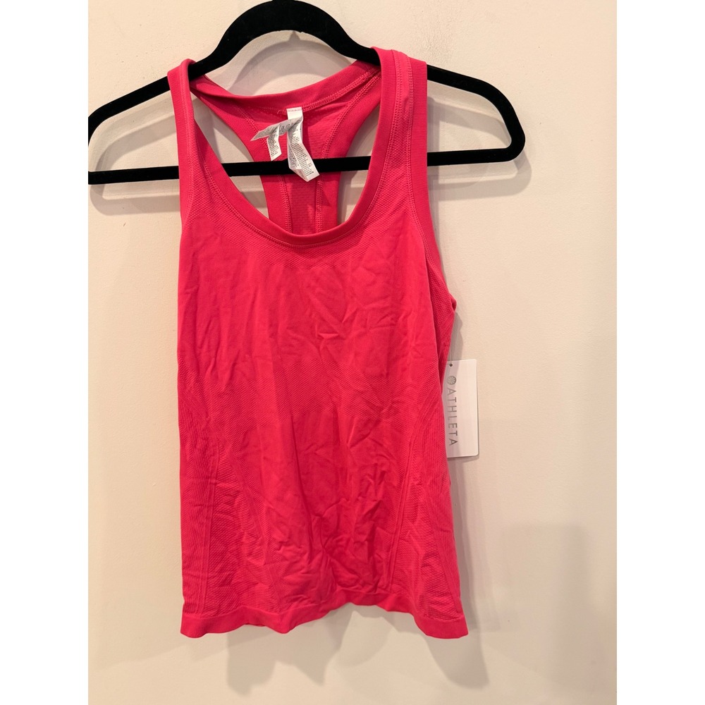 Athleta Momentum Seamless Tank Pink Racerback Activewear Top S workout tank